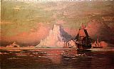 Whalers After the Nip in Melville Bay by William Bradford